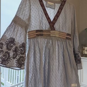Hippie bell sleeve dress/ tunic